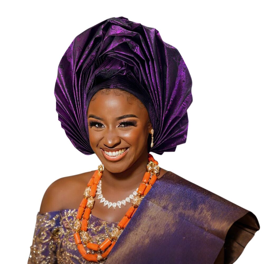 3588 Nigerian hat Folding Fan African Headscarf hat,Auto Gel
